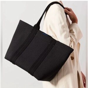 Rothy's Black Chevron Essential Tote Bag